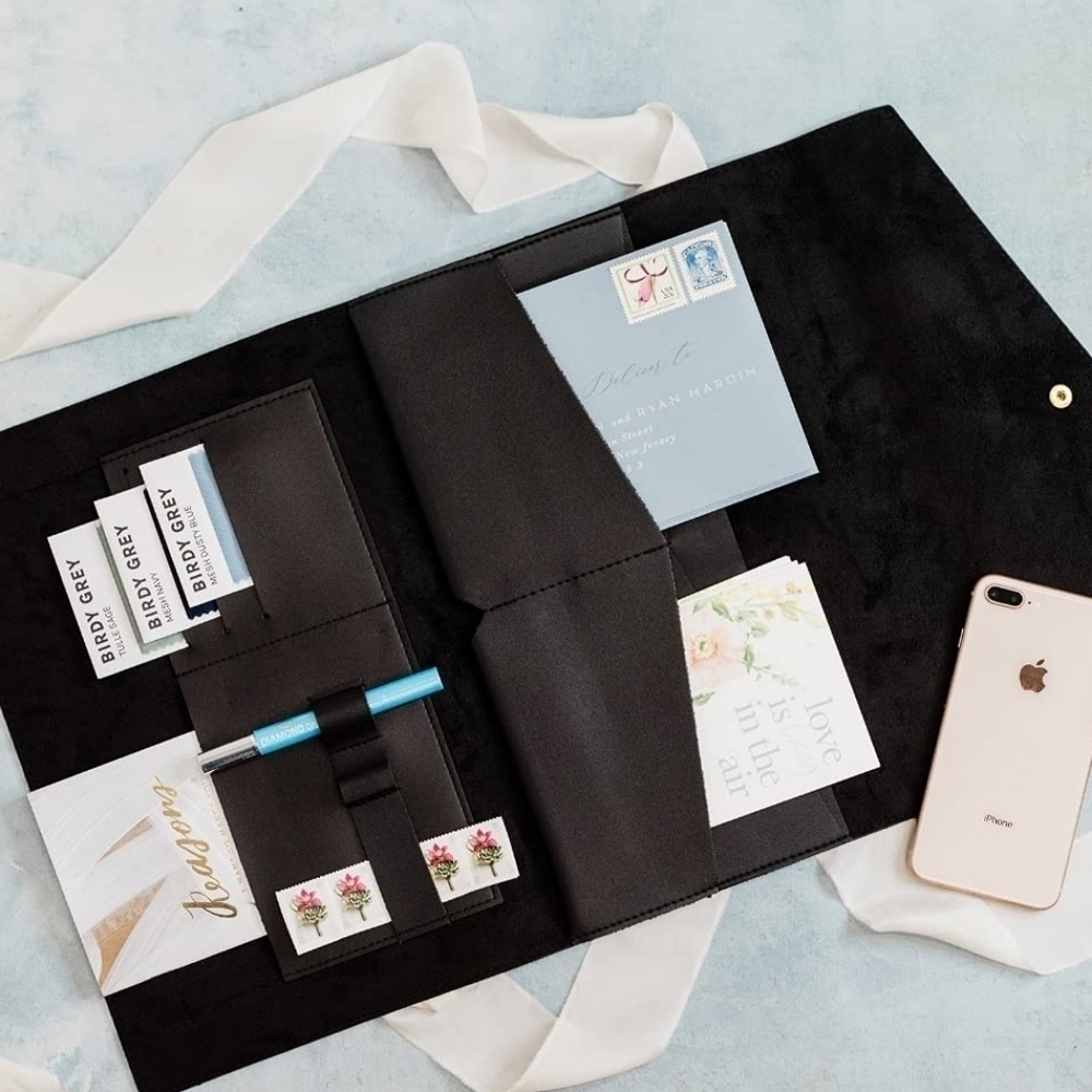 Glass Ladder Co. Megan Vegan Leather Portfolio Clutch Excellent Condition.